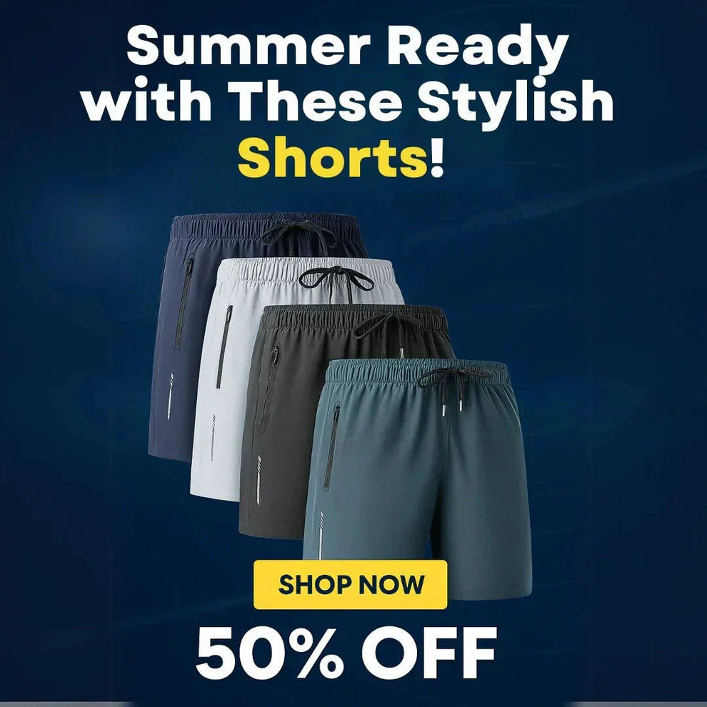 Premium Men's Casual Shorts – Pack of 4 – Zenvoras
